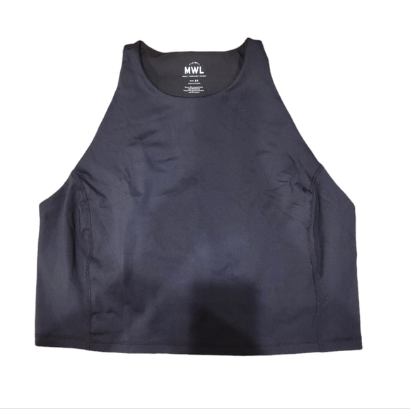 Madewell Tops - Madewell Form Racerback Crop Top Black Women's 2X